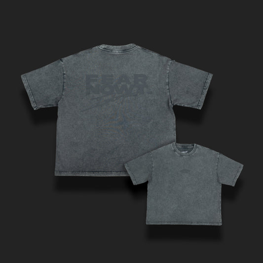 FEAR NOWT LOGO TEE - DARK GREY